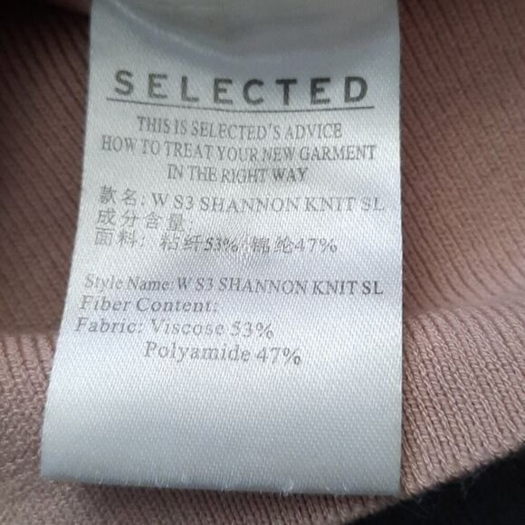 Selected Womens Wear Cutout Sleeve Boat Neck Sweater Size Small - Picture 4 of 5